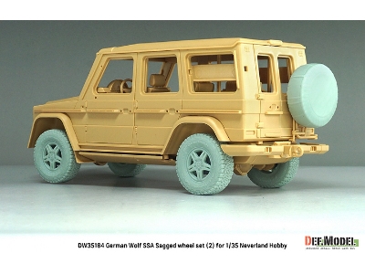 German Wolf Ssa - Sagged Wheel Set No.2 (For Neverland Hobby Kits) - zdjęcie 7