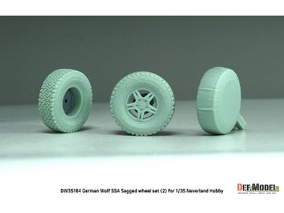 German Wolf Ssa - Sagged Wheel Set No.2 (For Neverland Hobby Kits) - zdjęcie 14