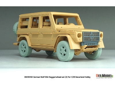 German Wolf Ssa - Sagged Wheel Set No.2 (For Neverland Hobby Kits) - zdjęcie 17