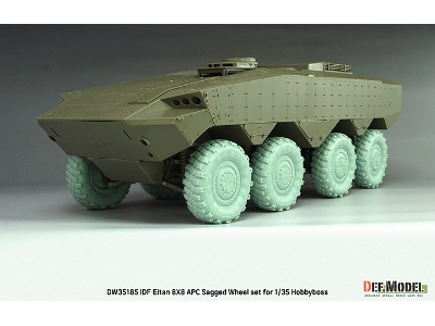 Idf Eitan 8x8 Apc - Sagged Wheel Set / Michelin Xml (For Hobby Boss Kits) - zdjęcie 3