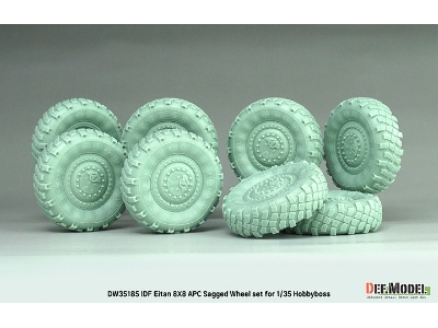 Idf Eitan 8x8 Apc - Sagged Wheel Set / Michelin Xml (For Hobby Boss Kits) - zdjęcie 6