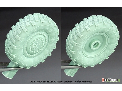 Idf Eitan 8x8 Apc - Sagged Wheel Set / Michelin Xml (For Hobby Boss Kits) - zdjęcie 7
