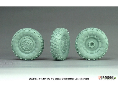 Idf Eitan 8x8 Apc - Sagged Wheel Set / Michelin Xml (For Hobby Boss Kits) - zdjęcie 10