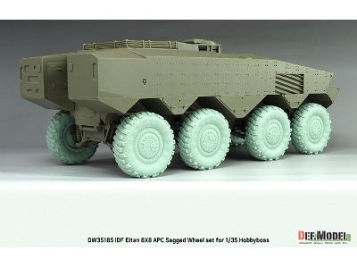 Idf Eitan 8x8 Apc - Sagged Wheel Set / Michelin Xml (For Hobby Boss Kits) - zdjęcie 11