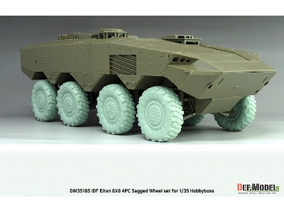 Idf Eitan 8x8 Apc - Sagged Wheel Set / Michelin Xml (For Hobby Boss Kits) - zdjęcie 12