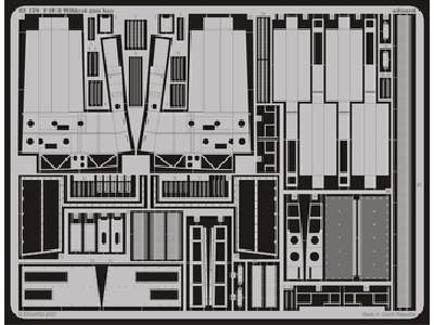  F4F-3 gun bay 1/32 - Trumpeter - blaszki - zdjęcie 1
