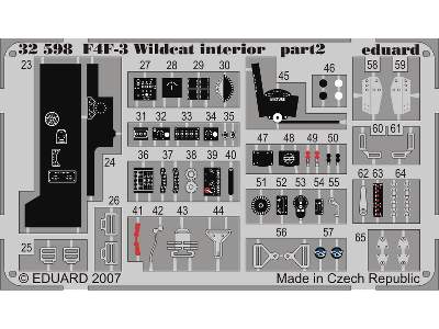  F4F-3 interior S. A. 1/32 - Trumpeter - blaszki - zdjęcie 3