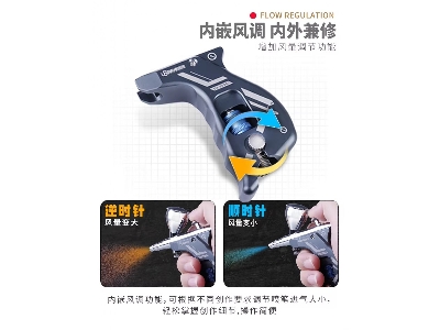 Airbrush Grip (Grey) - zdjęcie 2