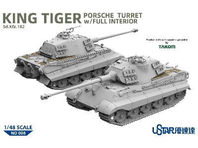 King Tiger Porsche Turret With Full Interior - zdjęcie 2
