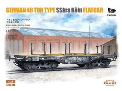 German 48t Type Sskra Koeln Schwerer Plattformwagen - zdjęcie 1