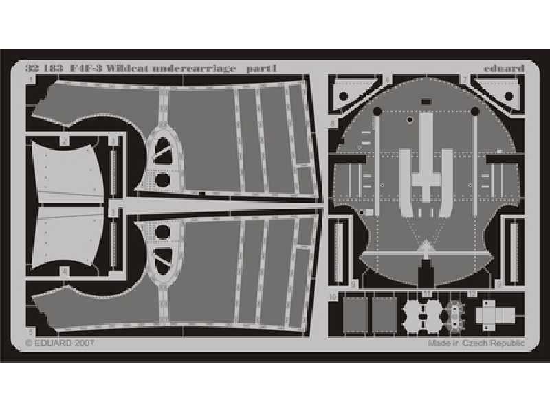 F4F-3 undercarriage 1/32 - Trumpeter - blaszki - zdjęcie 1 F4F-3 undercarriage 1/32 - Trumpeter - blaszki - zdjęcie 1