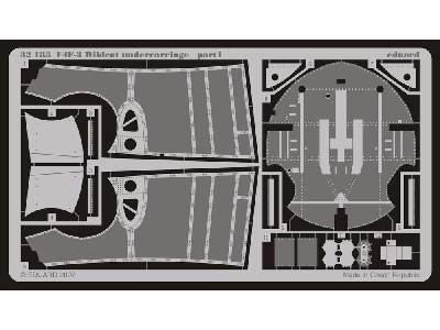  F4F-3 undercarriage 1/32 - Trumpeter - blaszki - zdjęcie 2