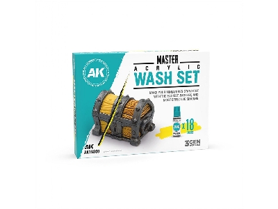 Master Acrylic Wash Set Full (18 Colors) - zdjęcie 1