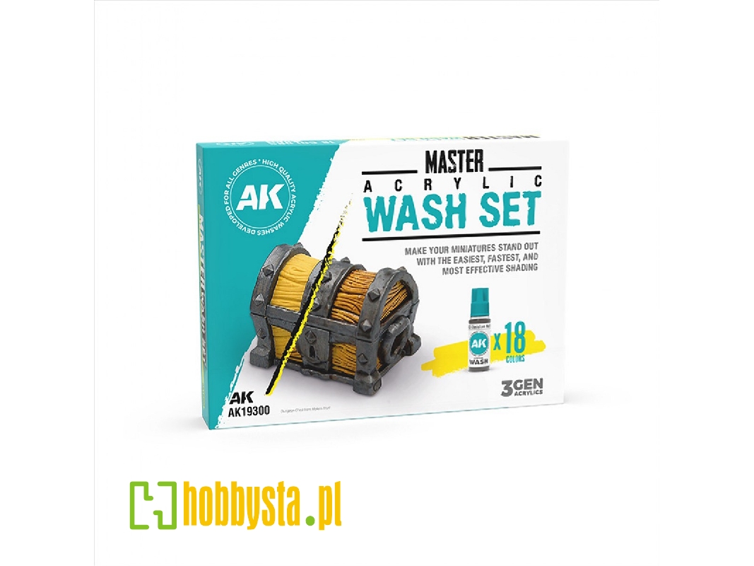 Master Acrylic Wash Set Full (18 Colors) - zdjęcie 1