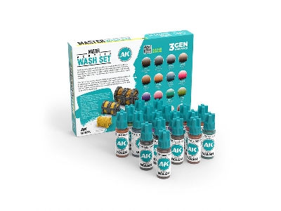 Master Acrylic Wash Set Full (18 Colors) - zdjęcie 2