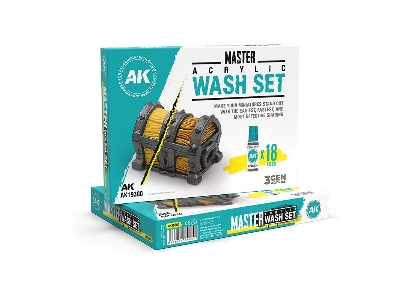 Master Acrylic Wash Set Full (18 Colors) - zdjęcie 3