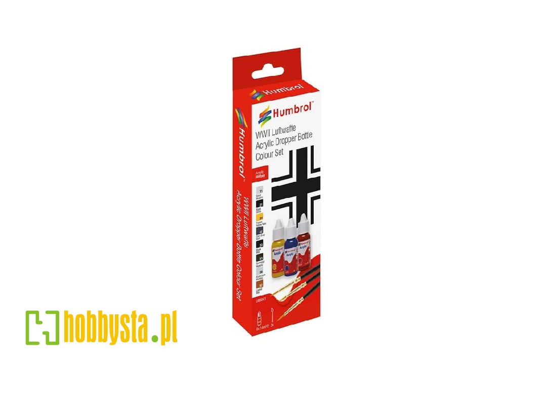 Db9063 Acrylic Paint & Brush Luftwaffe Wwii Colours - zdjęcie 1