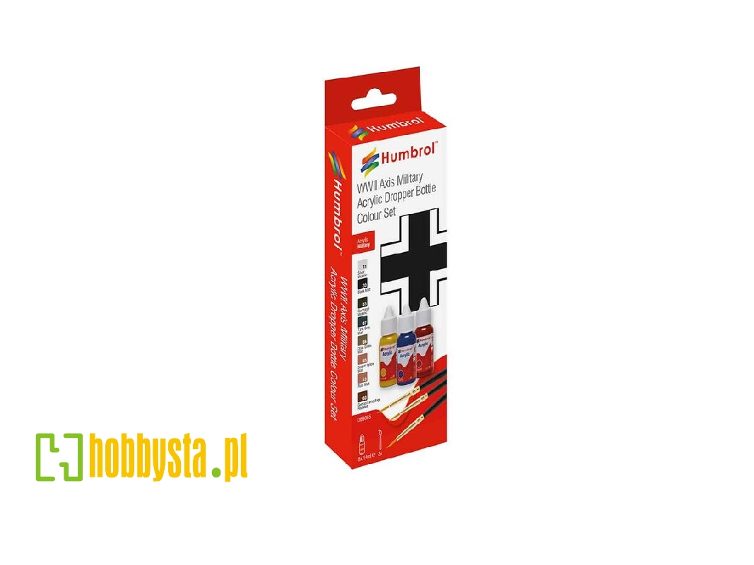 Db9065 Acrylic Paint & Brush Wwii Axis Military Colours - zdjęcie 1