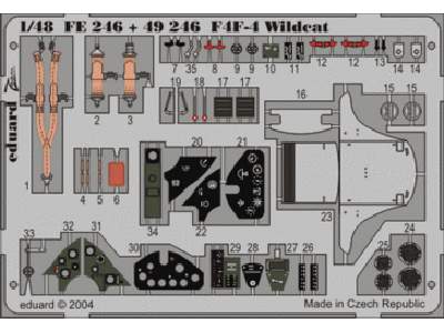  F4F-4 1/48 - Tamiya - blaszki - zdjęcie 1