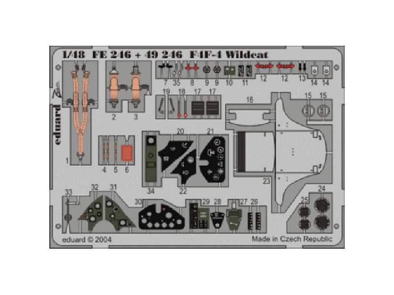 F4F-4 1/48 - Tamiya - blaszki - zdjęcie 1 F4F-4 1/48 - Tamiya - blaszki - zdjęcie 1