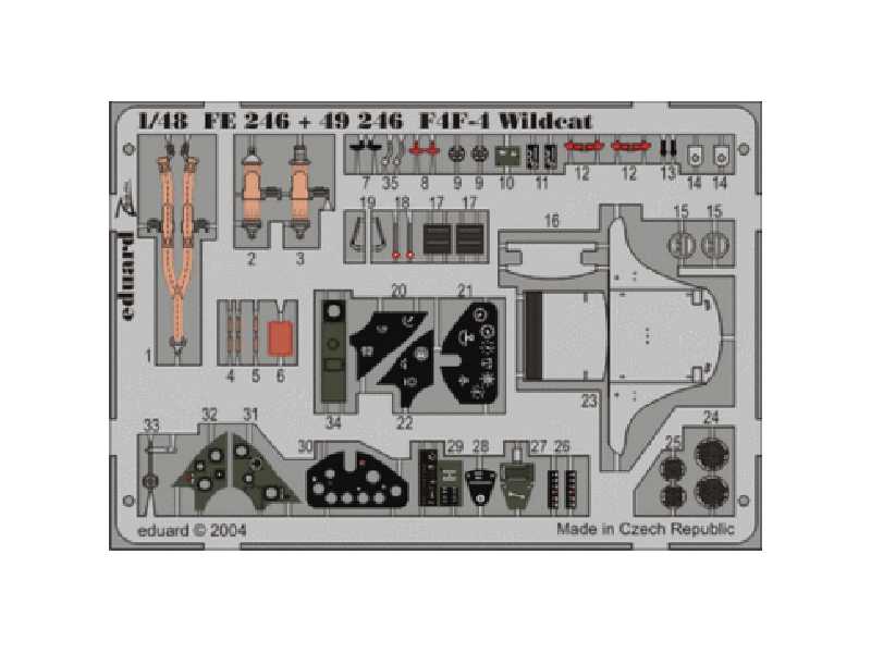  F4F-4 1/48 - Tamiya - blaszki - zdjęcie 1