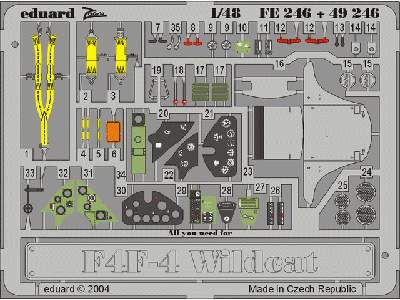  F4F-4 1/48 - Tamiya - blaszki - zdjęcie 2