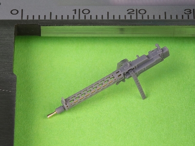 Niemiecki Km Z Okresu I W.św. Spandau Lmg 08/15 (2 Szt.) - Z Krótką Rączką Przeładowania - Wydruki 3d I Mosiężne Lufy - 