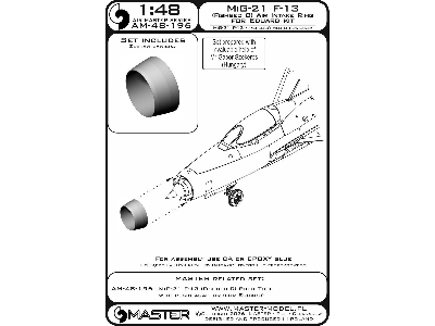 Mig-21 F-13 (Fishbed C) - Metalowy Pierścień Wlotu Powietrza (Do Modelu Eduard) - zdjęcie 7