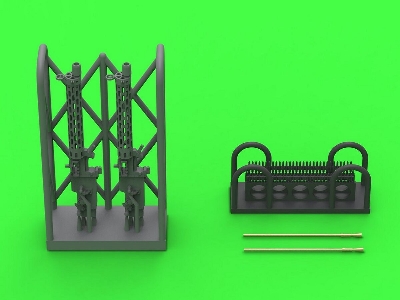 Niemiecki Km Z Okresu I W.św. Spandau Lmg 08/15 (2 Szt.) - Z Krótką Rączką Przeładowania - Wydruki 3d I Mosiężne Lufy - 