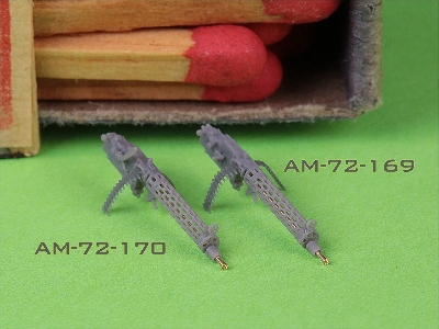 Niemiecki Km Z Okresu I W.św. Spandau Lmg 08/15 (2 Szt.) - Z Krótką Rączką Przeładowania - Wydruki 3d I Mosiężne Lufy - 