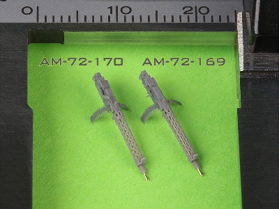 Niemiecki Km Z Okresu I W.św. Spandau Lmg 08/15 (2 Szt.) - Z Długą Rączką Przeładowania - Wydruki 3d I Mosiężne Lufy - z