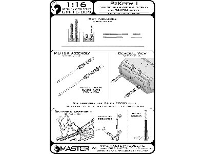 Pzkpfw I - Lufy Km-ów Mg-13k Oraz Antena (Do Modelu Takom) - zdjęcie 11