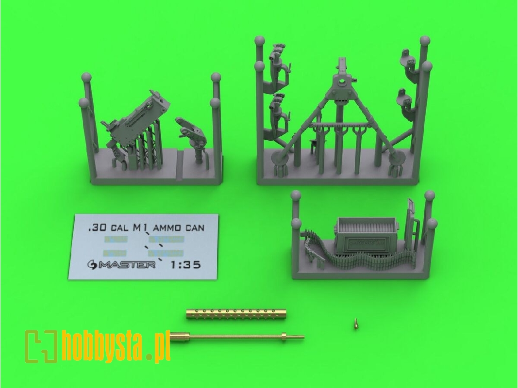 Browning M1919 A4 .30 Cal (7,62 Mm) - Karabin Maszynowy Na Trójnogu M2 (Ze Skrzynką Amunicyjną M1) - zdjęcie 1