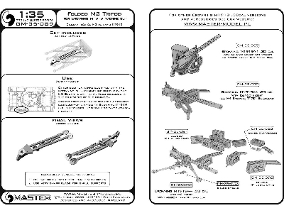 Złożony Trójnóg M2 Do Karabinu  Browning M1919 .30 Cal (7,62 Mm / 1 Szt.) - zdjęcie 7