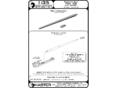 Lufa Niemieckiego Działa 5cm Pak 38 (Do Modelu Tamiya) - zdjęcie 5