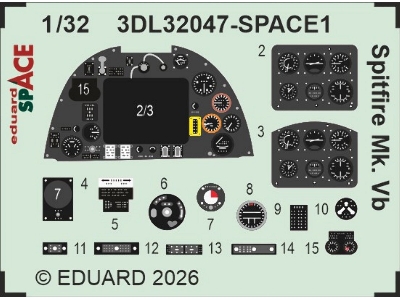 Supermarine Spitfire Mk.Vb - Space Set (For Kotare Kits) - zdjęcie 1