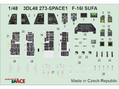 General Dynamics F-16i Sufa - Space Set (For Gwh Kits) - zdjęcie 1