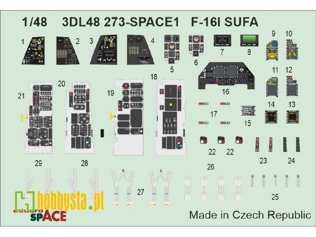 General Dynamics F-16i Sufa - Space Set (For Gwh Kits) - zdjęcie 1