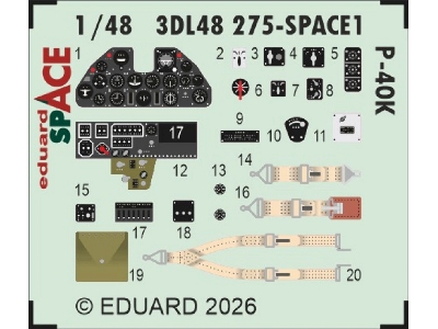 Curtiss P-40 K - Space Set (Fo Eduard Kits) - zdjęcie 1