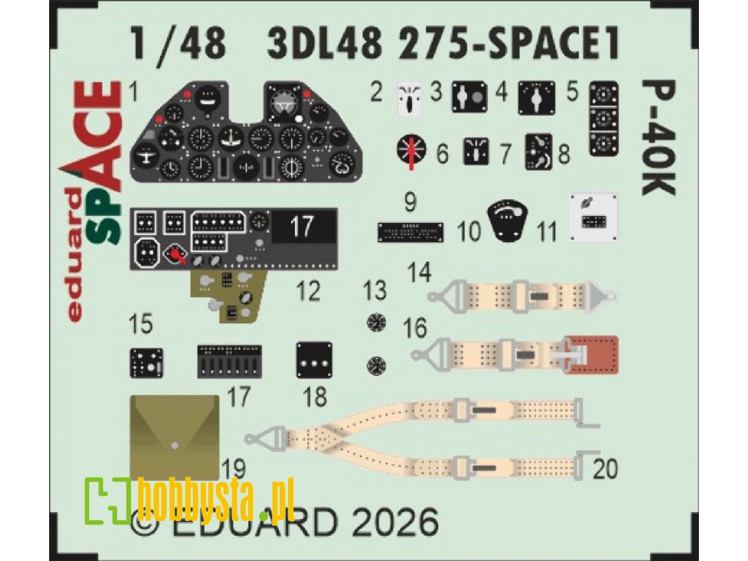 Curtiss P-40 K - Space Set (Fo Eduard Kits) - zdjęcie 1