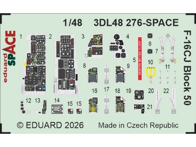 Lockheed Martin F-16cj Block 50 - Space Set (Fo Tamiya Kits) - zdjęcie 1