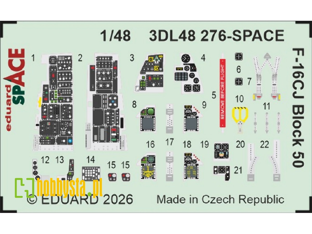 Lockheed Martin F-16cj Block 50 - Space Set (Fo Tamiya Kits) - zdjęcie 1