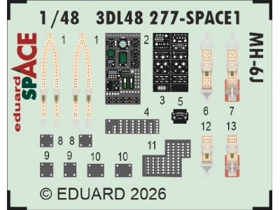Hughes Mh-6 J - Space Set (Fo Icm Kits) - zdjęcie 1