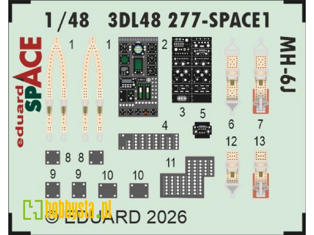 Hughes Mh-6 J - Space Set (Fo Icm Kits) - zdjęcie 1