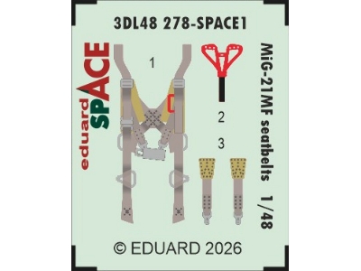 Mig-21 Mf - Seatbelts Space Set - zdjęcie 1