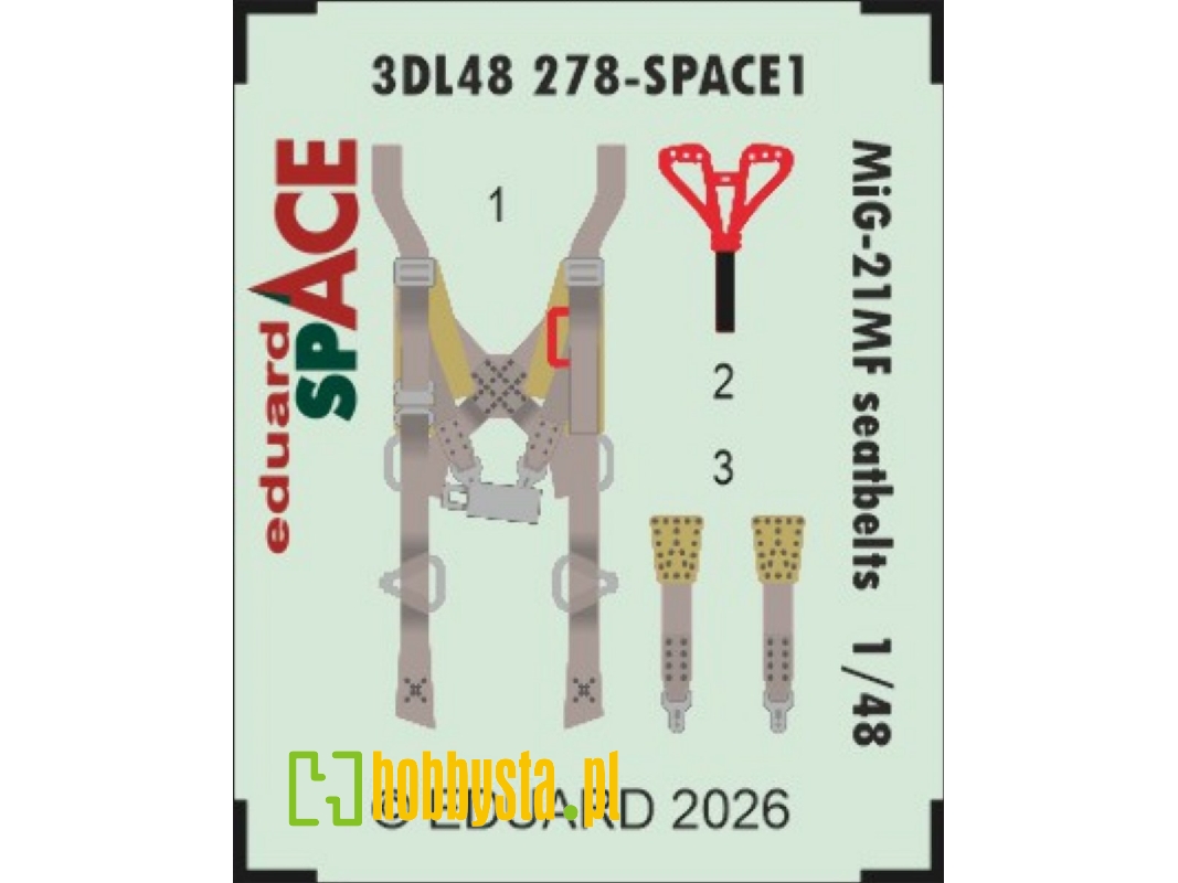 Mig-21 Mf - Seatbelts Space Set - zdjęcie 1