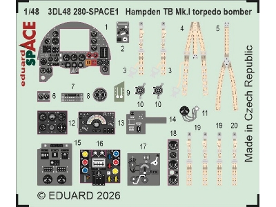 Handley Page Hampden Tb Mk.I - Space Set (For Icmkits) - zdjęcie 1