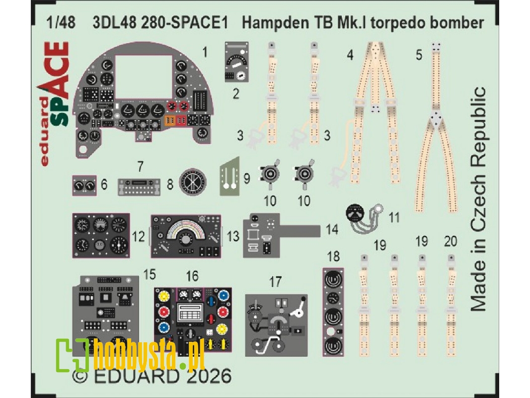 Handley Page Hampden Tb Mk.I - Space Set (For Icmkits) - zdjęcie 1