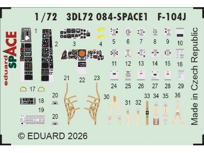 Lockheed F-104 J Starfighter - Space Set (For Fine Molds Kits) - zdjęcie 1
