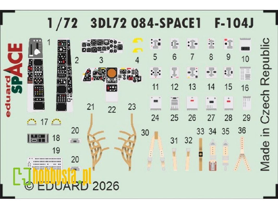 Lockheed F-104 J Starfighter - Space Set (For Fine Molds Kits) - zdjęcie 1